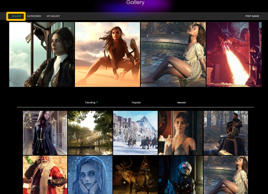 キャラリー(Gallery)ー他のアーティストのサンプル